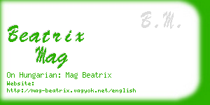 beatrix mag business card